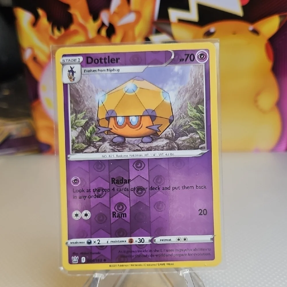 dottler pokemon card Sword & Shield Evolution Set - Orbeetle & Blipbug - 19/202 Art Rare Number Dottler 064/163 Pokmon TCG Reverse
